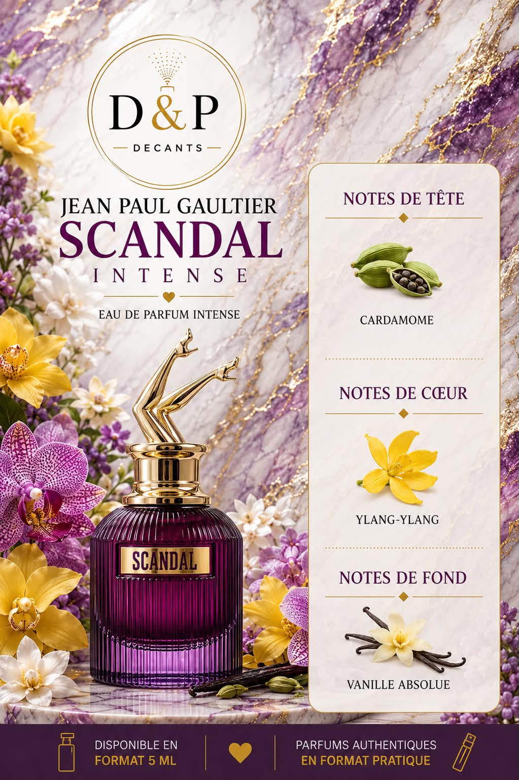 Jean Paul Gaultier - Scandal intense EDP - 5ml