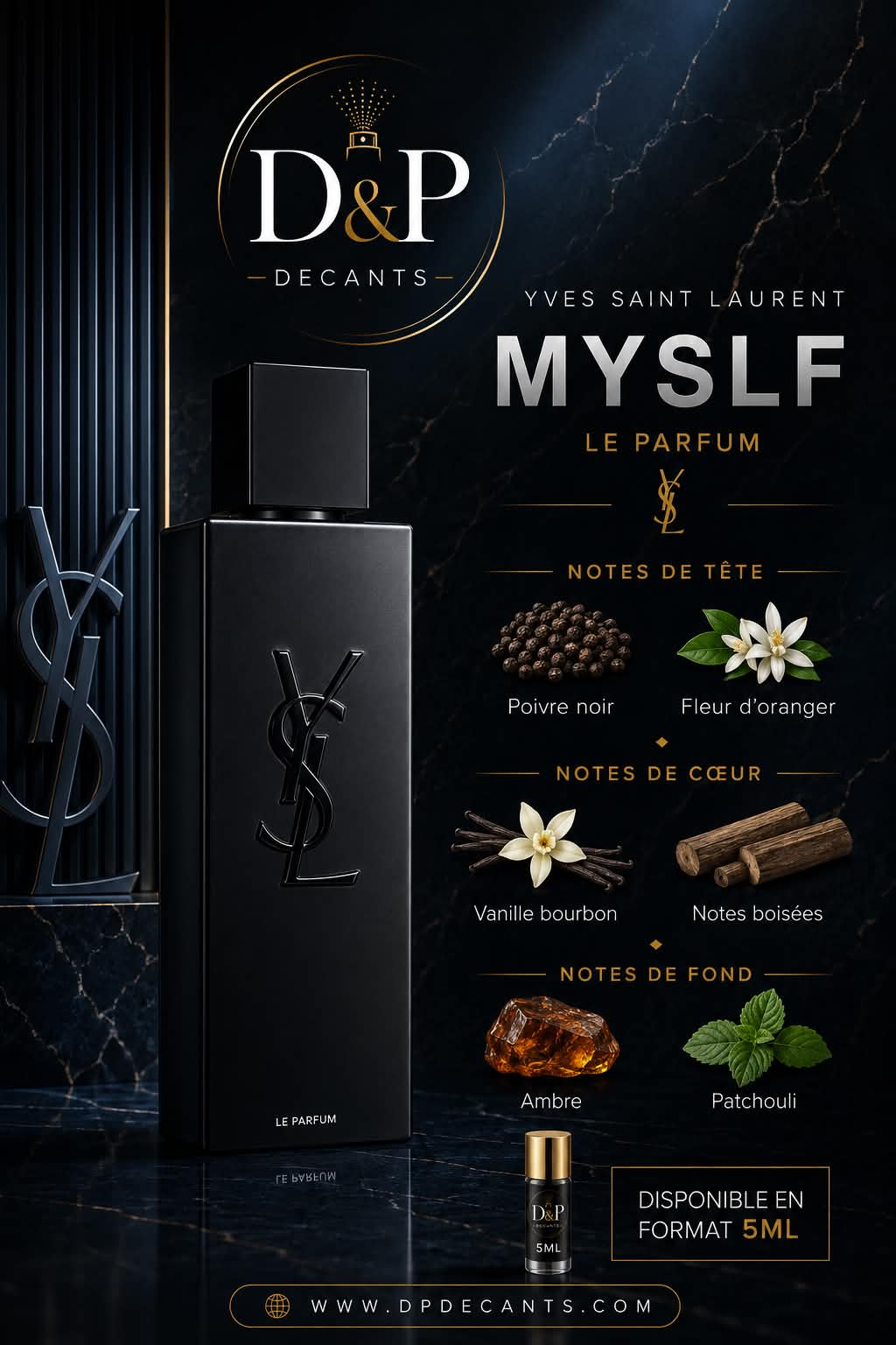 Yves Saint-Laurent - MySLF Le parfum - 5ml