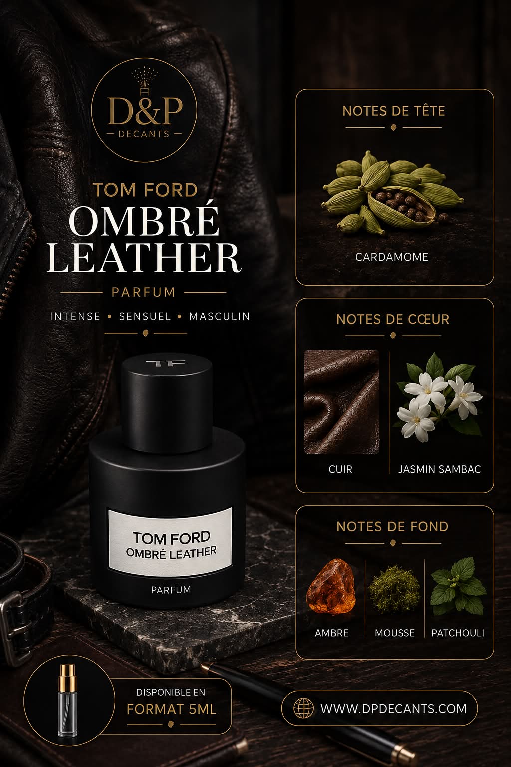 Tom Ford - Ombre Leather Parfum - 5ml