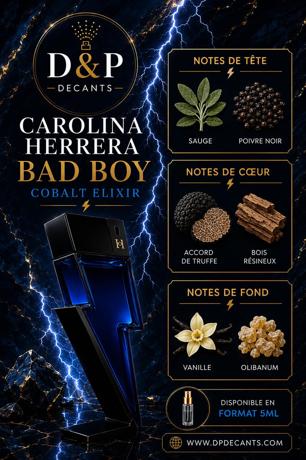 Carolina Herrera - Bad Boy Cobalt Elixir - 5ml