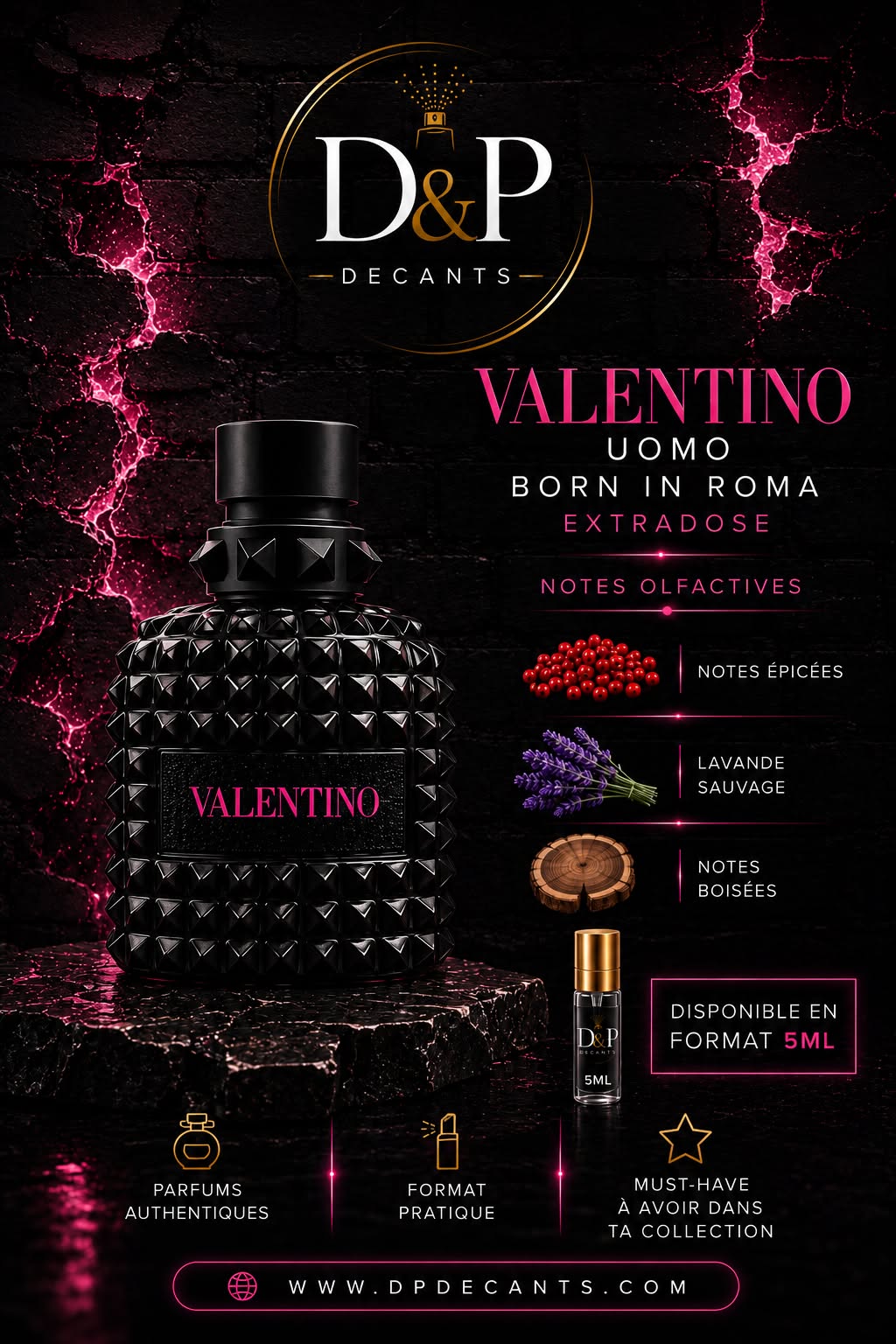 Valentino - Uomo Born in Roma Extradose parfum - 5ml