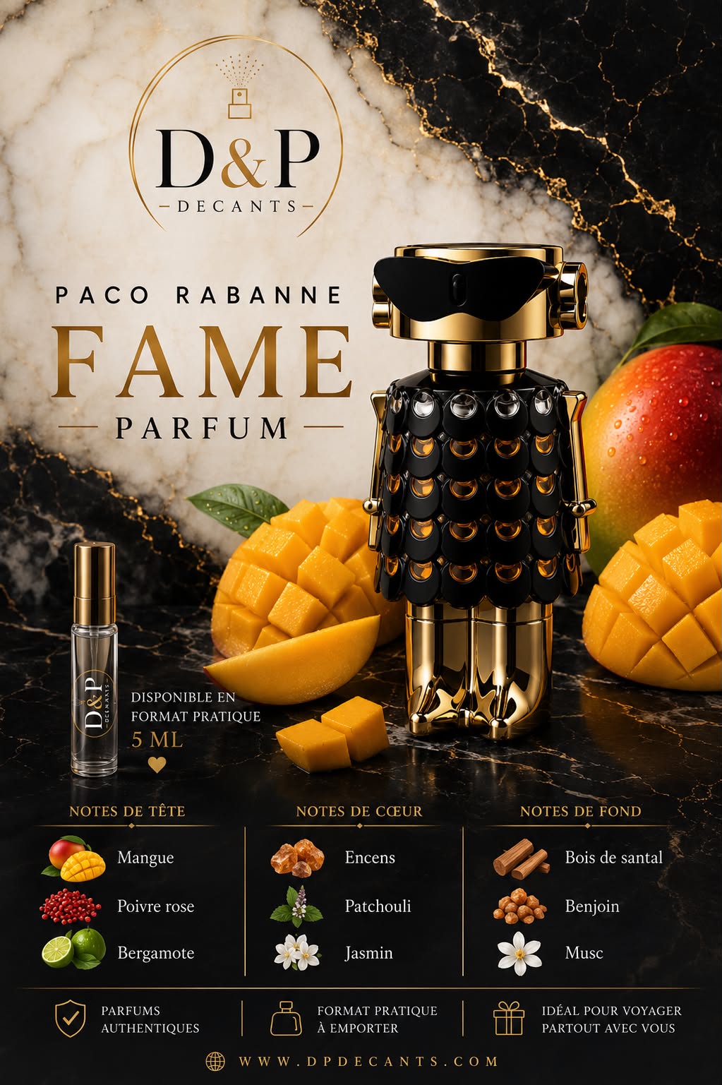 Paco Rabanne - Fame Parfum - 5ml