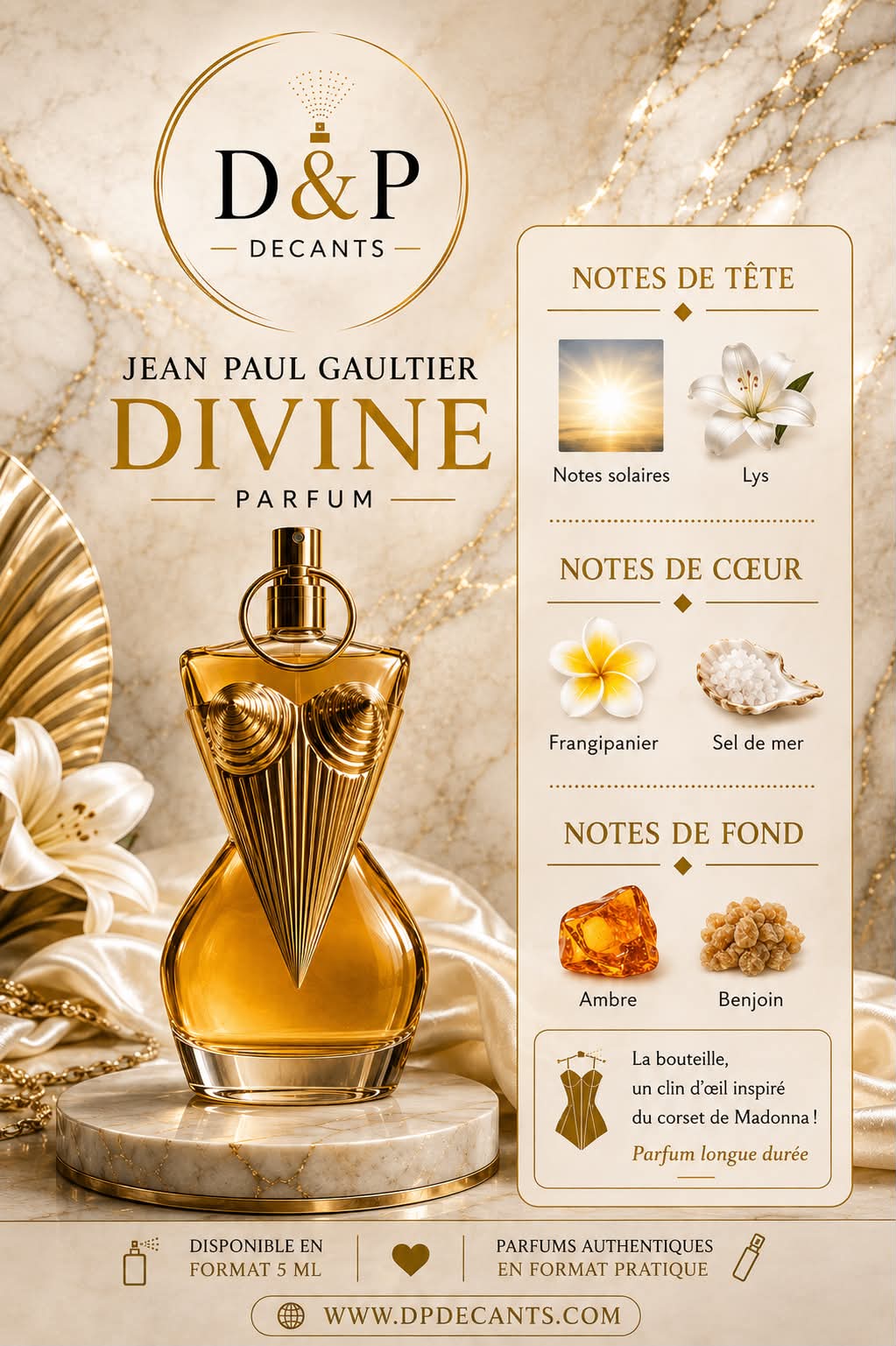 Jean Paul Gaultier - Divine Parfum - 5ml