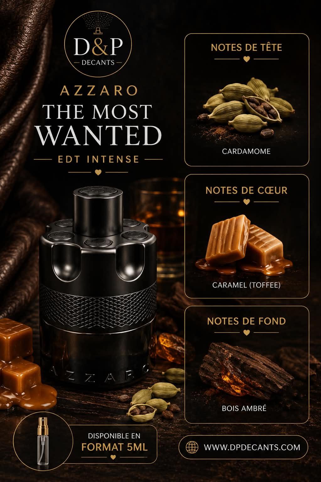 Azzaro - The most wanted EDT intense - 5ml
