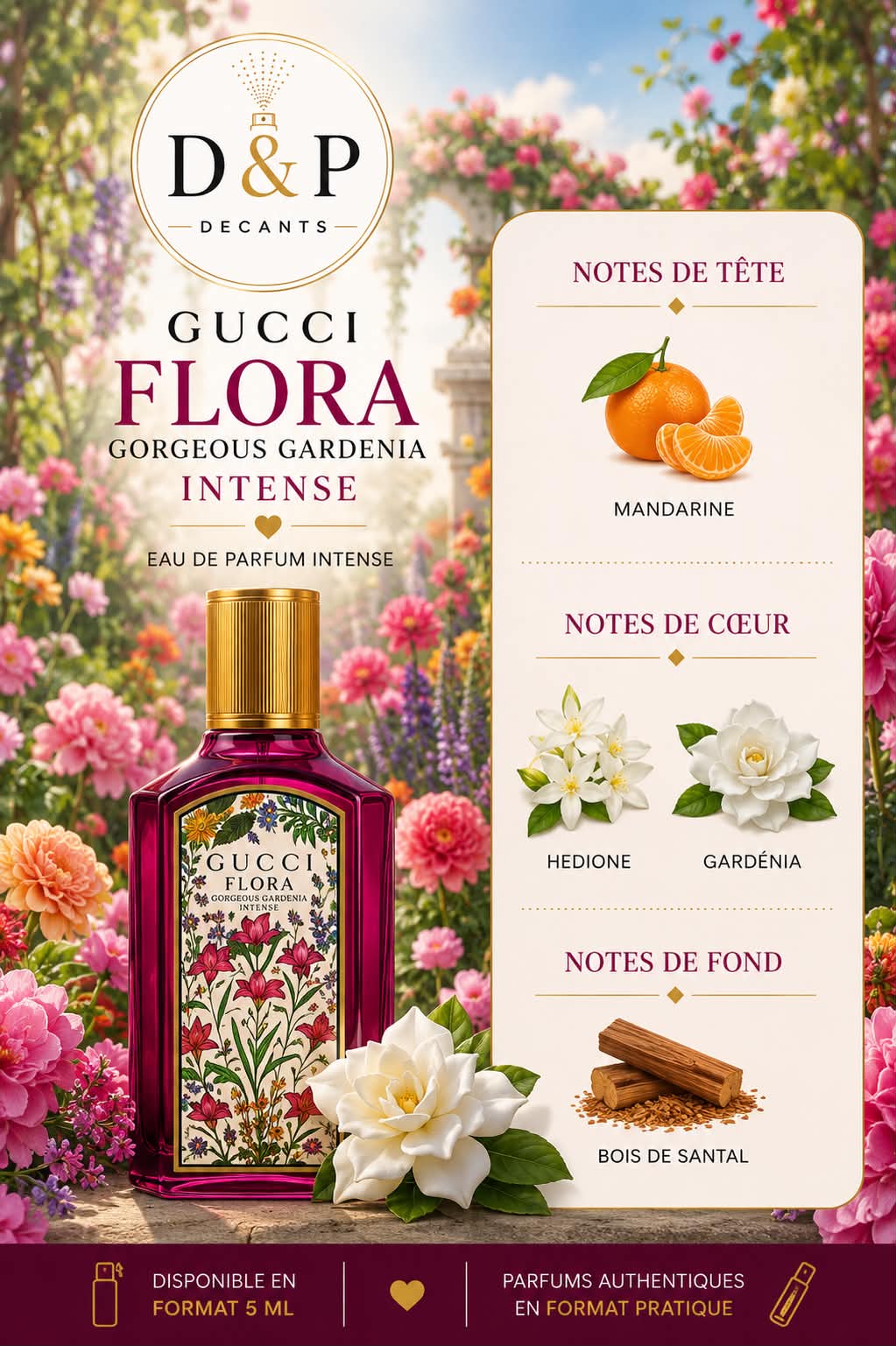 Gucci - Flora Gorgeous Gardenia EDP intense - 5ml