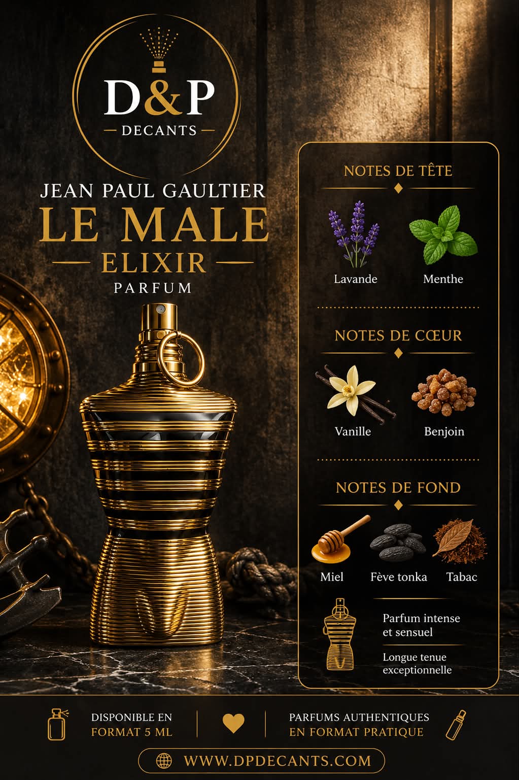 Jean Paul Gaultier - Le male Elixir - 5ml