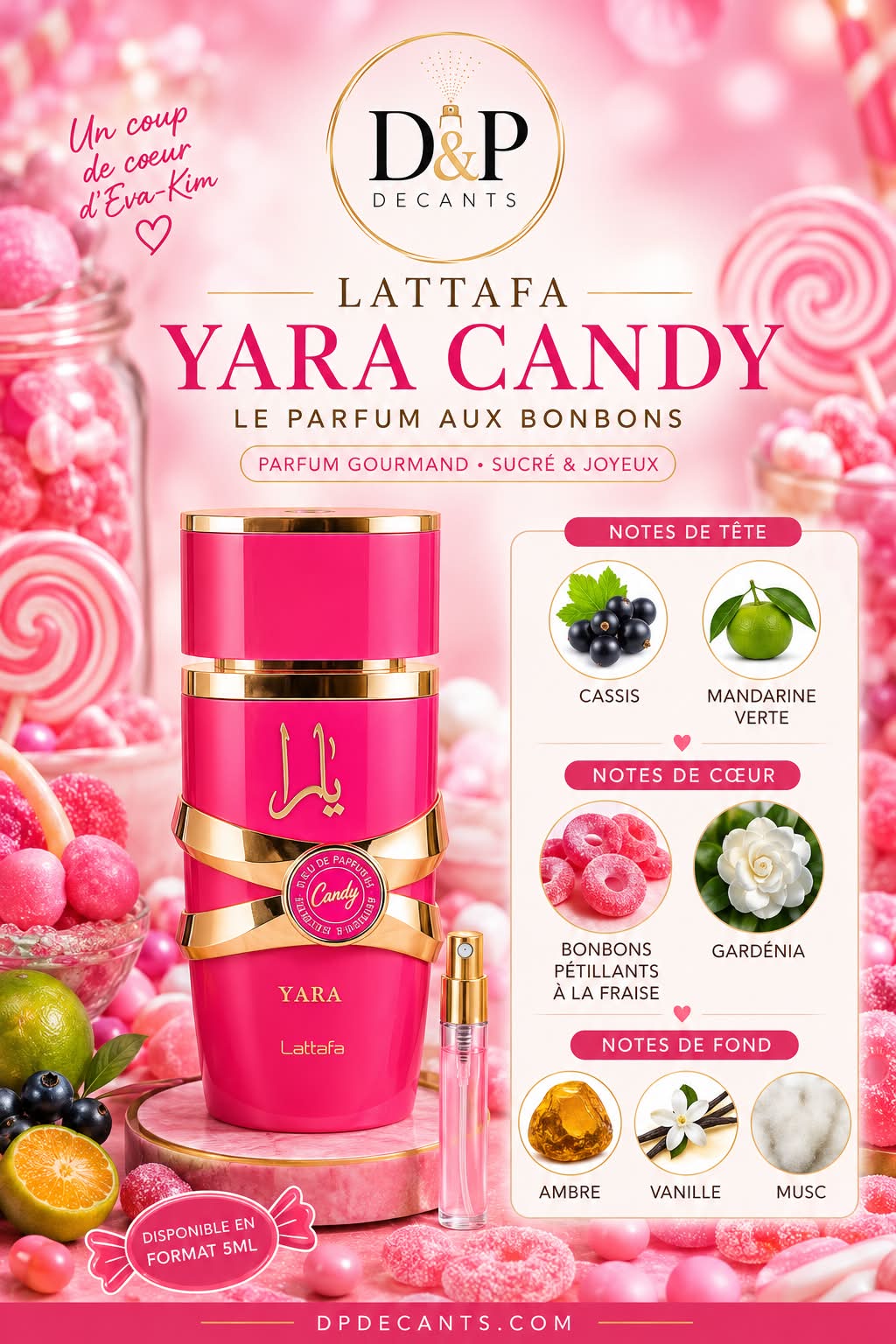 Lattafa - Yara Candy EDP - 5ml
